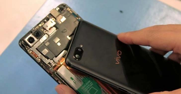 Новенький Vivo X20 Plus UD подвергся разборке Новенький Vivo X20 Plus UD подвергся разборке